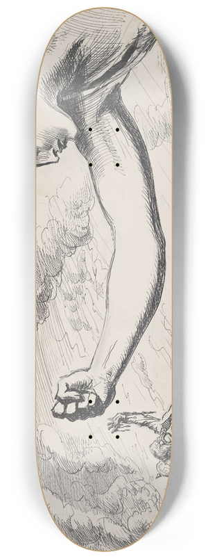Charles Dana Gibson - The last blow 8.25 inch art skate deck