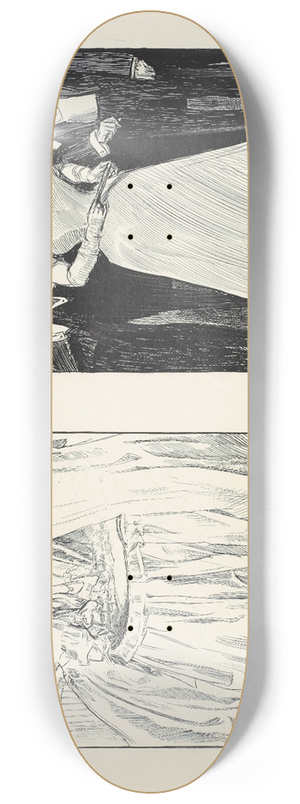 Charles Dana Gibson - The mother ; Indian Summer 8.25 inch art skate deck