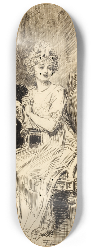 Charles Dana Gibson - The Proposal 8.25 inch art skate deck