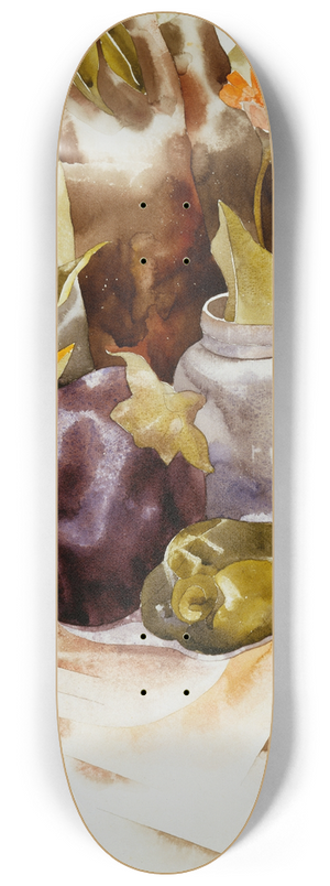 Charles Demuth - Eggplant and Green Pepper 8.25 inch art skate deck