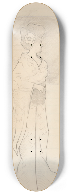 Charles Demuth - JapaneseLady 8.25 inch art skate deck