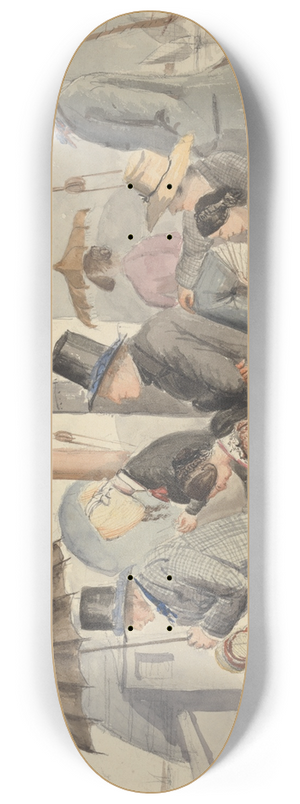 Charles Dyce - Passengers aboard the Nile steamer 8.25 inch art skate deck