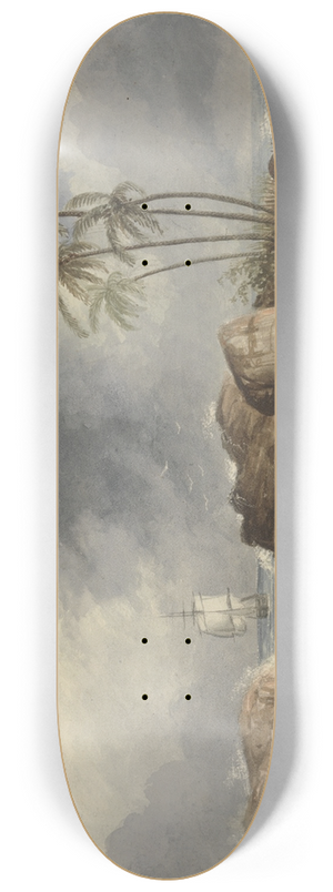 Charles Dyce - Point de Galle, Ceylon (Sri Lanka) 8.25 inch art skate deck