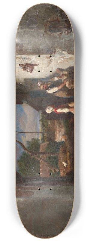 Charles Emile Jacque - Hhnerhof 8.25 inch art skate deck