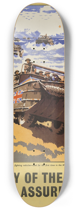 Charles E Turner - Victory of the Allies is Assured 8.25 inch art skate deck