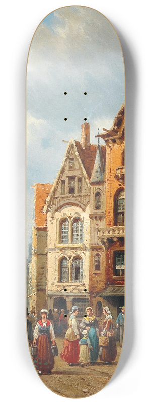 Charles Euphrasie Kuwasseg - Antwerp 8.25 inch art skate deck
