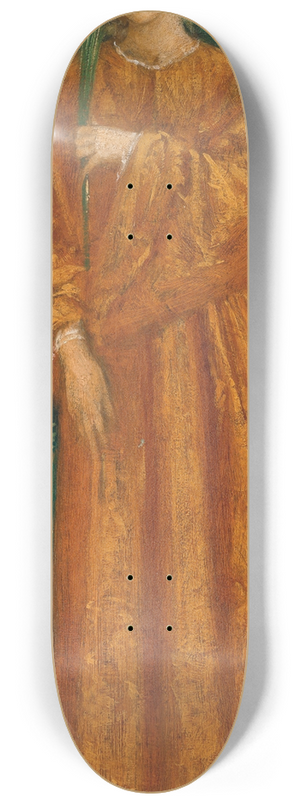 Charles Fairfax Murray - A female figure holding a palm 8.25 inch art skate deck