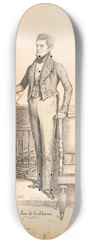 Charles Fenderich - John Caldwell Calhoun 8.25 inch art skate deck