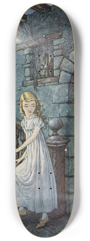 Charles Folkard - So up she went, stair after stair 8.25 inch art skate deck