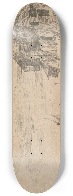 Charles Golding Constable - Coastal Scene 8.25 inch art skate deck