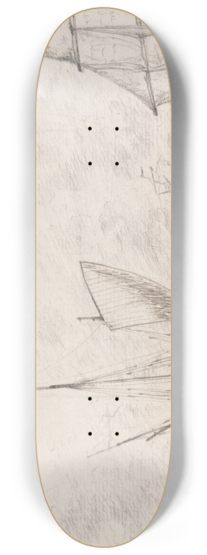 Charles Golding Constable - Shipping Scene 8.25 inch art skate deck
