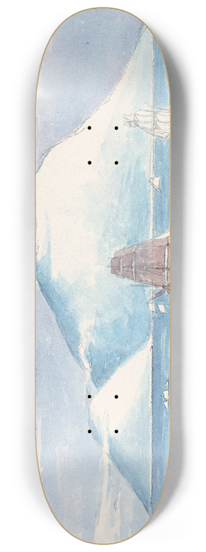 Charles Hamilton Smith - Beaufort Island & Mount Erebus 8.25 inch art skate deck