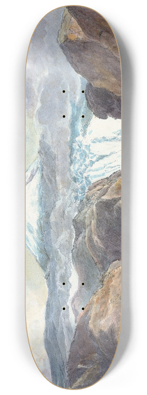 Charles Hamilton Smith - Mount Hecla Iceland 8.25 inch art skate deck