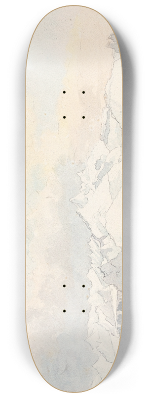 Charles Hamilton Smith - Spitzbergen, Main Peaks Bearing West 8.25 inch art skate deck