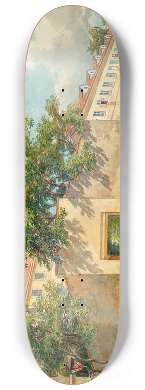 Franz Reinhold - Das Polizei-Gefangenenhaus in der Theobaldgasse in Wien 8.25 inch art skate deck