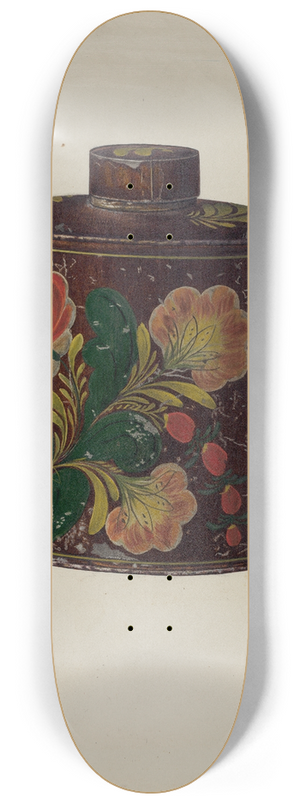 Charles Henning - Toleware Tea Caddy 8.25 inch art skate deck