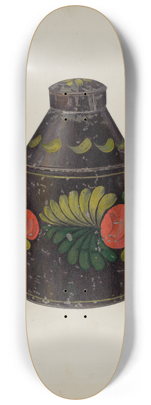 Charles Henning - Toleware Tea Caddy 8.25 inch art skate deck