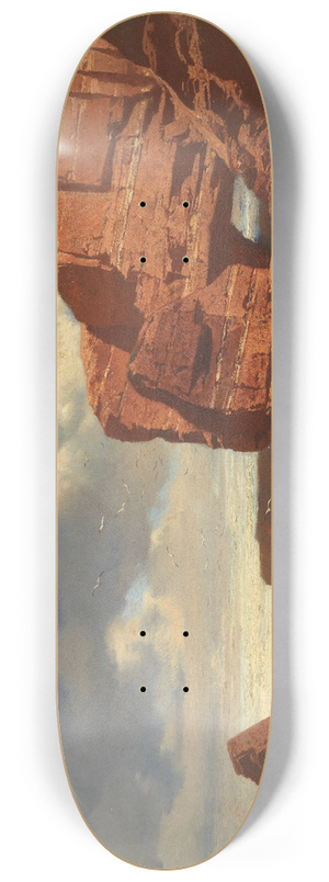 Charles Hoguet - Strand bei Dieppe 8.25 inch art skate deck