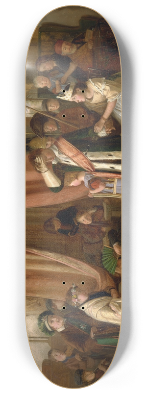 Charles Hunt - Children Acting the Play Scene from Hamlet Act II, Scene ii 8.25 inch art skate deck