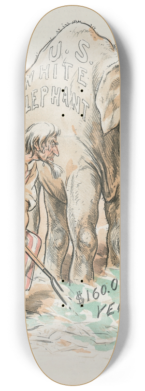 Charles Jay Taylor - It doesnt look much like it 8.25 inch art skate deck