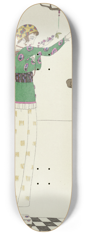 Charles Martin - Fourreau crpe blanc 8.25 inch art skate deck