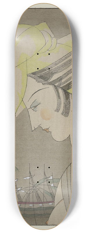 Charles Martin - Le madras jaune ; Coiffure pour le soir 8.25 inch art skate deck