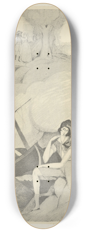 Charles Martin - Rendez-moi mon lger bateau (Romance) 8.25 inch art skate deck