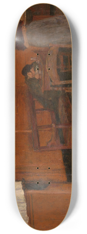 Charles Mertens - The Red Inn 8.25 inch art skate deck