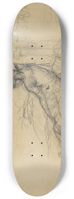 Charles Meryon - Seated Female Figure for San Francisco 8.25 inch art skate deck
