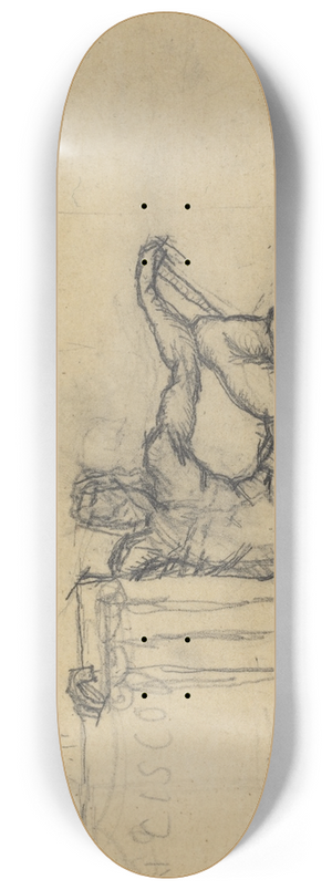 Charles Meryon - Seated Male Figure for San Francisco 8.25 inch art skate deck