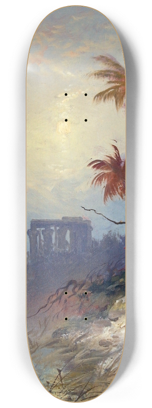 Charles Morgan McIlhenney - Egyptian Landscape 8.25 inch art skate deck