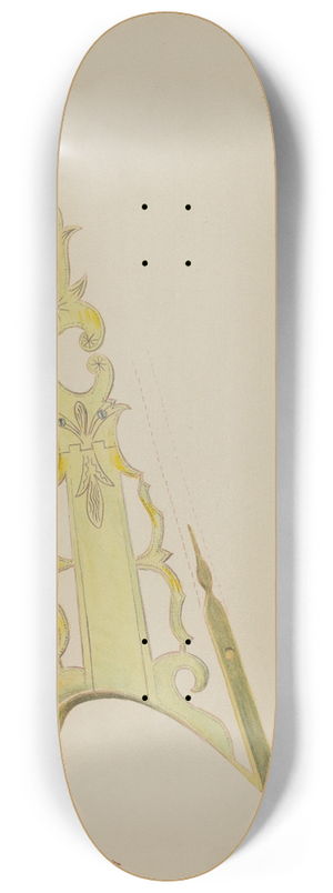 Charles Moss - Patch Pocket, Butt Plate & Stock on Ky. Rifle 8.25 inch art skate deck