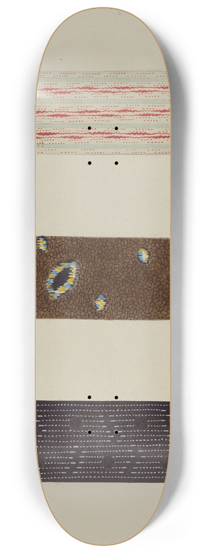 Charles Moss - Quilt Patches 8.25 inch art skate deck