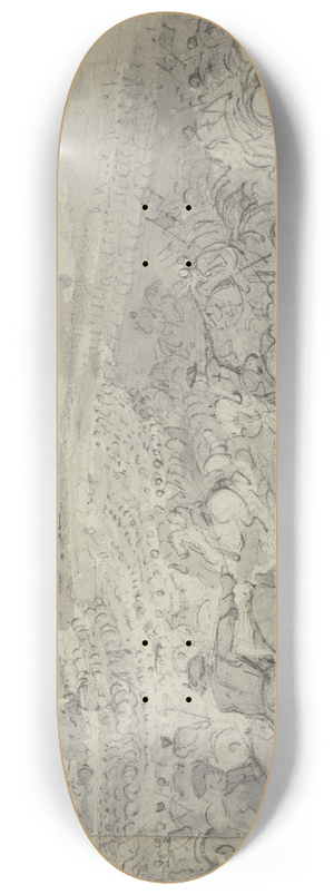 Charles Parrocel - Cavallery attack 8.25 inch art skate deck