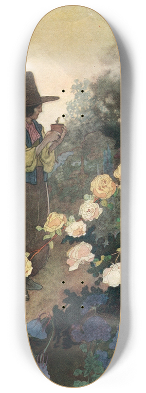 Charles Robinson - Hans In His Garden 8.25 inch art skate deck