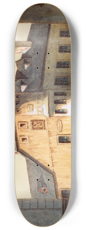 Franz Sager - Das Alte Haus am Neubau in Wien 8.25 inch art skate deck