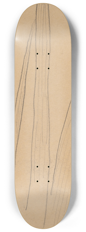 Charles Sprague Pearce - Study of a Flower (verso) 8.25 inch art skate deck