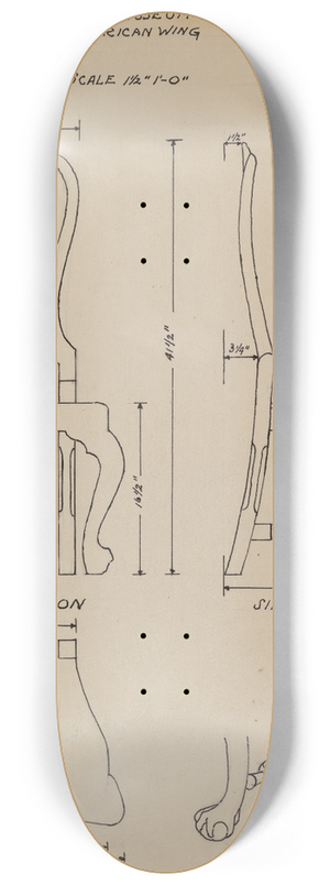 Charles Squires - Side Chair 8.25 inch art skate deck