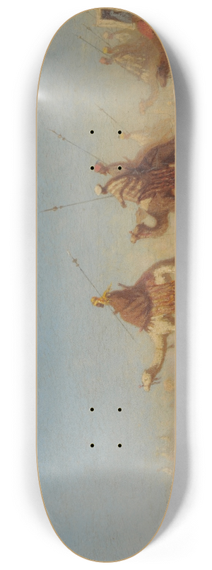Charles Thodore Frre - Caravane traversant le dsert 8.25 inch art skate deck