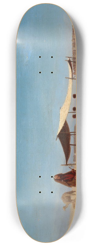 Charles Thodore Frre - Le Dsert de Libye 8.25 inch art skate deck