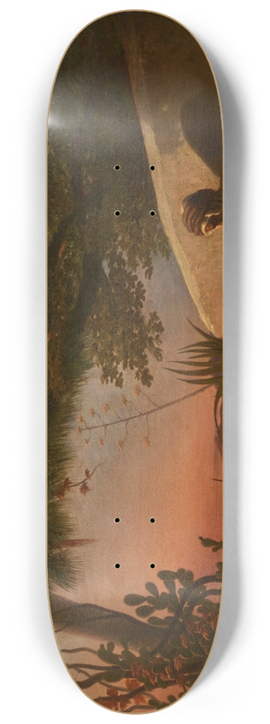 Charles Thodore Frre - Reading the Koran 8.25 inch art skate deck