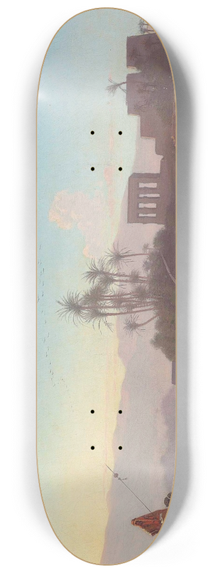 Charles Thodore Frre - Vue de LIle de Philae, Nubie 8.25 inch art skate deck