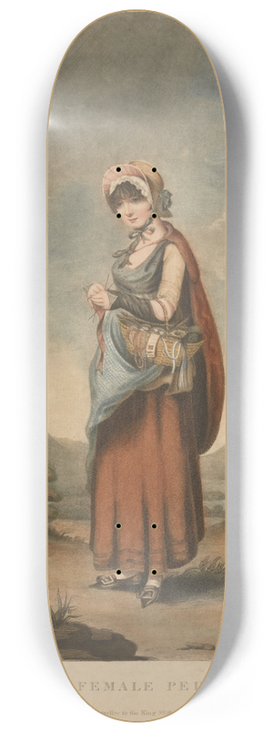 Charles Turner - The Female Peddler 8.25 inch art skate deck