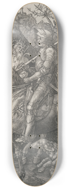 Albrecht Drer - Knight, Death and the Devil 8.25 inch art skate deck Albrecht Drer - Knight, Death and the Devil 8.25 inch art skate deck