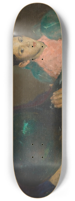 Charles Webster Hawthorne - Refining Oil 8.25 inch art skate deck