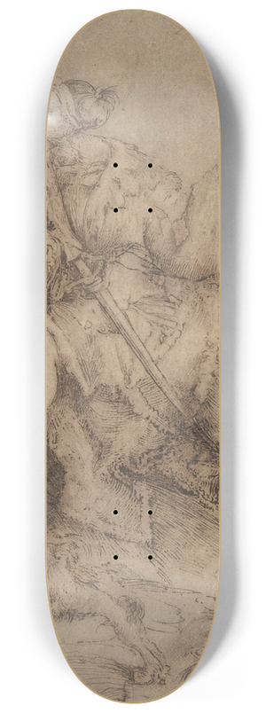 Albrecht Drer - Knight on Horseback and Landsknecht 8.25 inch art skate deck Albrecht Drer - Knight on Horseback and Landsknecht 8.25 inch art skate deck