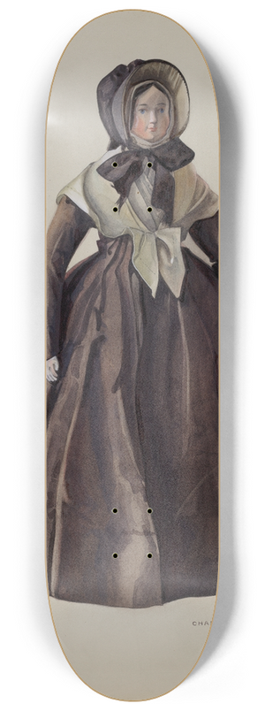 Charlotte Angus - Quaker Costume Doll 8.25 inch art skate deck