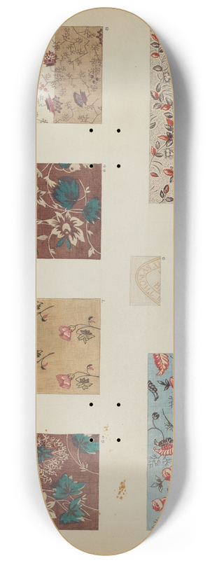 Charlotte Winter - Textiles in Patchwork Quilt 8.25 inch art skate deck