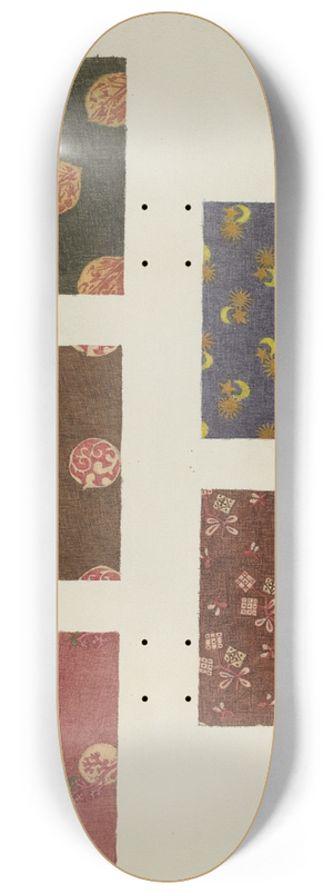 Charlotte Winter - Textile Swatches 8.25 inch art skate deck