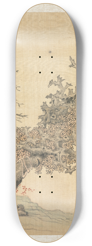 Chen Hongshou - An Ancient Tree 8.25 inch art skate deck